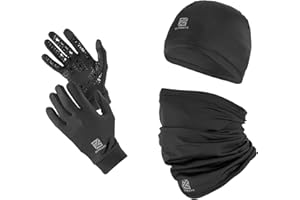 as ULTIMATE Winter Set für Fussball und Sport -Erwachsene & Kinder - Mütze, Schlauchschal & Handschuhe - Beanie, Neckwarmer & Gloves