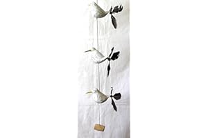 DEKOUNDMEER Wind Chime 3 Seagulls Plus Replacement Springs Flutter Seagull Frieda with Spring Propeller
