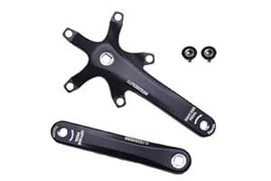 Alps2Ocean Pedivella universale per bicicletta, con foro quadrato, una coppia di pedivelle per bici da città, bici da strada, bici pieghevoli, mountain bike, bici da strada, bici da strada, bici