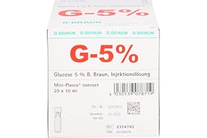 B. BRAUN MELSUNGEN AG Glucose 5% B.Braun Mini Plasco Connect Inj.-Lsg, 20X10 ml