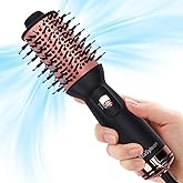 AraSyleon Portable Hair Dryer Brush Straightening Curling Brush Dual | Dryer Brush 3 Temperatures, 700W, Dryer Brush Includes