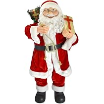 Weihnachtsmann Auf Leiter Weihnachtsmann Figur Deko Groß 60, 90, 120 Cm