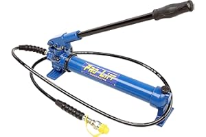 Pro-Lift-Werkzeuge Hydraulikpumpe 2-stufig Handbedienung Ölvolumen: 900 cm³ hydraulische Handpumpe 700 bar Arbeitsdruck, Ölmenge 0,9l, hydraulic pump