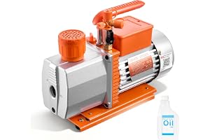 VEVOR Vakuumpump, 7 CFM 3/4 HP, HVAC tvåstegs roterande lamppump för R134a R22 R410a R1234YF R32, 4-polig motor, för billuftk