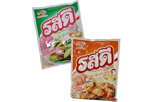 Ajinomoto Rosdee smak, dwupak - świnia i kurczak - tajska uniwersalna przyprawa w proszku, autentyczny smak, OG ASIA - 2 sztuki w opakowaniu - 800 g