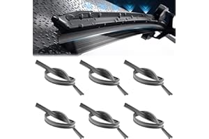 MisFun 6 Stück Scheibenwischer Gummi, Wischergummi 800mm, Scheibenwischergummi Ersatz, Ersatzgummi Universell Wischergummi Zuschneidbare, Ohne Knochen Scheibenwischer für Auto Bus Lkw