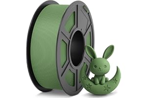 TECBEARS PLA 3D Printer Filament, Neatly Wound PLA Filament 1.75mm, Dimensional Accuracy +/- 0.02mm, Fits Most FDM Printers, 1KG Spool (2.2lbs), Olive Green