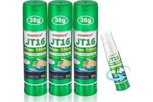 DERUC 3D Printer Bed Adhesive, Glue Stick for 3D Printer Hot Bed, Quick Drying PVP Solid Adhesive 36g PLA ABS PETG Washable and Easy to Glue (3 pcs)