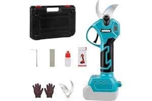 CATOLSSS Akku Astschere kompatibel mit Makita 18V Akku,Bürstenlose Baumschere mit 2 Gängen, Digitalanzeige, 45mm Maximaler Schnittdurchmesser, Schleifstein und Ersatzklingen (ohne Akku)