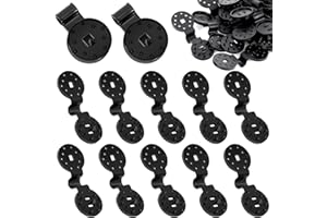 GANMFOYC 46PCS Shade Cloth Plastic Clips, Shade Cloth Heavy Duty Lock Grip, Reusable Windproof Bulk Clips for Greenhouse Film Sunshade Net Awning Canopy Fixing Garden Tent Shelters