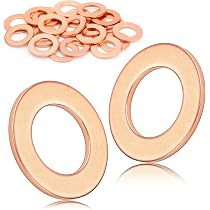 Rame QUARKZMAN Guarnizioni Piane In Rame 18x22x1.5mm - Set Da 22 Pezzi Per Raccordi Idraulici Guarnizioni Idrauliche - 11