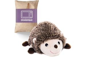 Habibi Plush Premium - 1829 Hedgehog with Removable Grain Cushion - Heat Stuffed Animal / Heat Pad for Microwave / Oven Warming