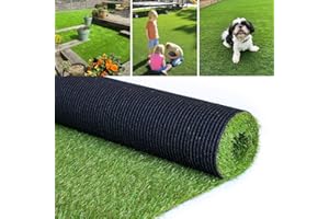 Petgrow Artificial Grass for Pets 1M × 2M, Durable Self-Draining System Fake Lawn Mat, Natural Simulation for Patio Balcony Outdoor Indoor Green Grass Carpet (20MM ECO, 1M × 2M)