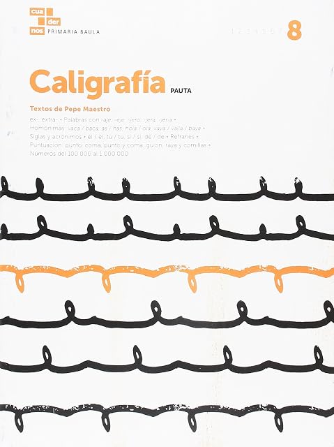 Portada de Caligrafía Pauta 8 Primaria Baula