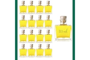 "ESENCIA ANDALUSI" Bottiglie vuote di vetro, bottiglia liquore, bottiglia piccola, bottiglia di olio, bottiglia di aceto, bottiglia quadrata 100 ml, sughero sintetico bianco (16 und)
