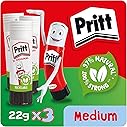 Pritt Glue Stick, Safe & Child-Friendly Craft Glue for Arts & Crafts Activities, Strong-Hold adhesive for School & Office Sup