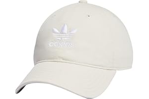 adidas Originals Oryginalna czapka męska z daszkiem z paskiem, Wonder White/White 3, jeden rozmiar