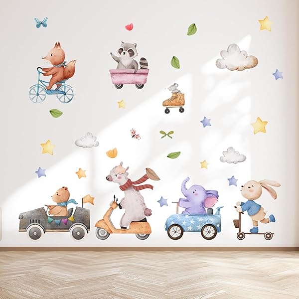 Adesivi Murali Animali Giungla - Giraffa, Elefante, Panda | Per Camerette Bambini - Foto 8