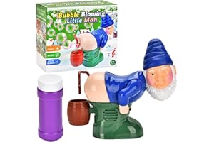 FORHOME Santa Claus Bubble Machine, Automatico Sapone Bubble Machine, Macchina Bolle con luci divertenti e Musica per Natale, festa Strano e Regali per Bambini (Blu)