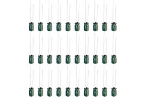 PATIKIL 10V 220uF Electrolytic Capacitors, 100Pcs 5x7mm Aluminum High Frequency Electrolytic Capacitors for TV, LCD Monitor, Refrigerator, Circuit Boards, Green