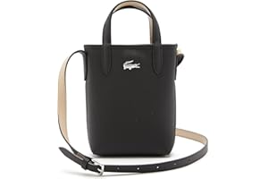 Lacoste Anna, Bolso de Mujer para Mujer, Negro, Talla única
