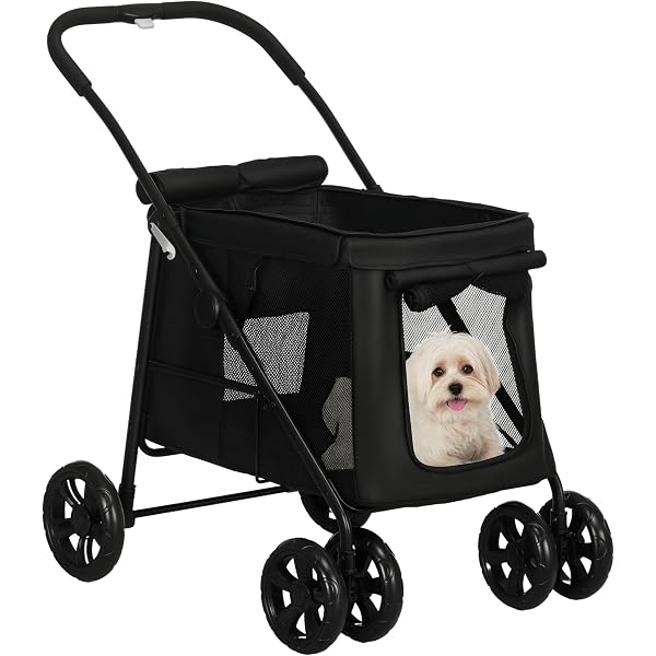 PawHut Regenschutz Für Hundebuggy - Wasserdichte Abdeckung Mit Zwei Eingängen, Für S/XS Hundewagen