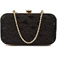 AILTINO Women's Oval Frame Clutch | Detachable Sling Chain | Ladies Party Wedding Purse Bag