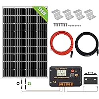 ECO-WORTHY 100 Watt 12V Solar Bausatz für Wohnmobil-Wohnmobile für Wohnmobile Solarpanel Kit mit 20A Solarladeregler…
