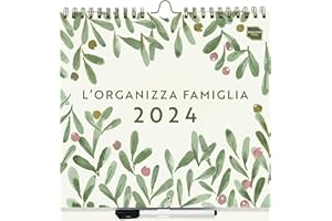 L’Organizza Famiglia Boxclever Press con 6 colonne. Calendario 2024 da muro inizia ora e dura fino a Dic’24. Calendario famiglia 2024 con liste e adesivi. Planner settimanale per tutta la famiglia.