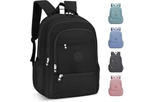 KTUEOV Mochilas Escolares, Mochila Escolar Adolescente Universitarias Portatil Compartimentos Mochilas Colegio Impermeable Ligera Mochila Instituto de Nylon Casual Backpack para Escolar Viaje Trabajo