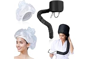 NAZAZ Haartrockner-Mütze, Haartrockner für Locken: 2 Stück, Strähnenkappe mit verstellbarem Kordelzug, ideal für die Verwendung mit Fön, schützt ohne das Haar zu beschädigen