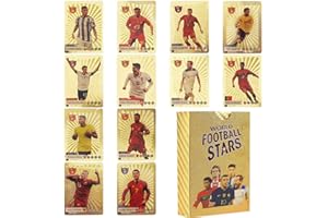 Vmxlso 55 Pcs Gold Football Cards 2025, Premier League, UEFA Champions, Euro 2025 Collectibles