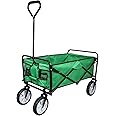 Heavy Duty Foldable Garden Trolley Folding Cart Wagon Truck Wheelbarrow Collapsible Beach Pull Along Festival Utility Camping