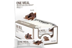 NUPO One Meal Bar – Cioccolato I Gustose barrette sostitutive del pasto per una dieta equilibrata I Ti aiuta a perdere peso I Alto contenuto di proteine I 24 vitamine e minerali I 24 x 60g