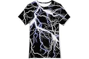 Belovecol Chłopcy dziewczęta koszulka 3D fajna koszulka z okrągłym dekoltem z krótkim rękawem z grafiką letnie koszulki dla dzieci nastolatków 6-13 lat