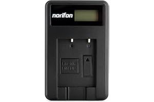Norifon EN-EL19 LCD USB Chargeur pour Nikon Coolpix S33, S7000, S6900, S2800, S100, S3100, S4100, S4300, S5200, S6500 Caméra et Plus