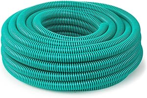 SCHLAUCH24 Tubo di aspirazione a spirale, tubo per pompa, verde, 25 m, rotolo da 38 mm (1 1/2")