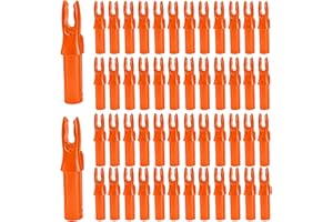SVUPUE Nocks de Plástico, 50 Piezas Cola De Flecha para Ejes de 6,2 mm de Diámetro