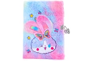 PESLNG Diario Segreto Bambina - Diario con Lucchetto, Ideale per la Scuola e Come Regalo per il Ritorno a Scuola e Occasioni Speciali (coniglietto di prua, Multi)