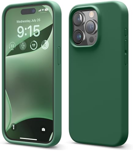 CALOOP IPhone 16 Plus Hülle – Slim-Fit, Flüssigsilikon Mit Hartem Rahmen, Stoßfest & Kratzfest – Kompatibel Mit Kabellosem Laden