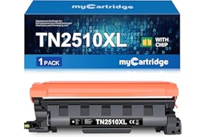 MYCARTRIDGE TN2510XL toner kompatybilny z Brother TN2510 XL TN-2510 do HL-L2400DW HL-L2400DWE DCP-L2620DW MFC-L2800DW MFC-L2827D MFC-L2835DW MFC-L2860DW (czarny, 1 opakowanie)