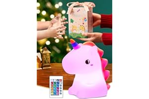 ONE FIRE 【Opakowanie prezentowe】Prezenty bożonarodzeniowe dla dzieci, 16 kolorów, 5 jasności, lampka nocna dla niemowląt, prezent dla dziewczynek, lampka nocna na baterie, Kawaii do pokoju dziecięcego,