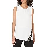 Calvin Klein Women's Sleeveless Asymmetrical Blouse