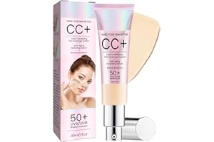 SHEBEEDO CC Cream,CC+ Cream Foundation Natural Concealer, Anti-Aging Color Correcting Full Coverage Foundation, Moisturizing Moisturized Skin Foundations, Make Your Skin But Better (Light)