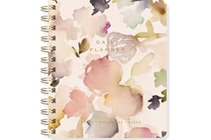 Fringe Planer dzienny bez daty, kwiatowy, papierowa okładka, mały, 160 stron, 15 cm x 18,4 cm (877102), różowy
