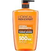 L'Or&eacute;al Men Expert Hydra Energetic Shower Gel for Body, Face and Hair Formulated with Taurine to provide a boost of energy in