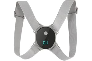 Smart hållningskorrektor, justerbar mjuk bekväm ryggplattång med smart sensor vibrationspåminnelse för barn och vuxna, ryggst