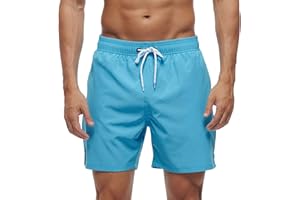 Arcweg Męskie kąpielówki męskie szorty na deskę z kieszeniami na zamek błyskawiczny surfingowe rozciągliwe szorty plażowe oddychająca podszewka z siatki szybkoschnące