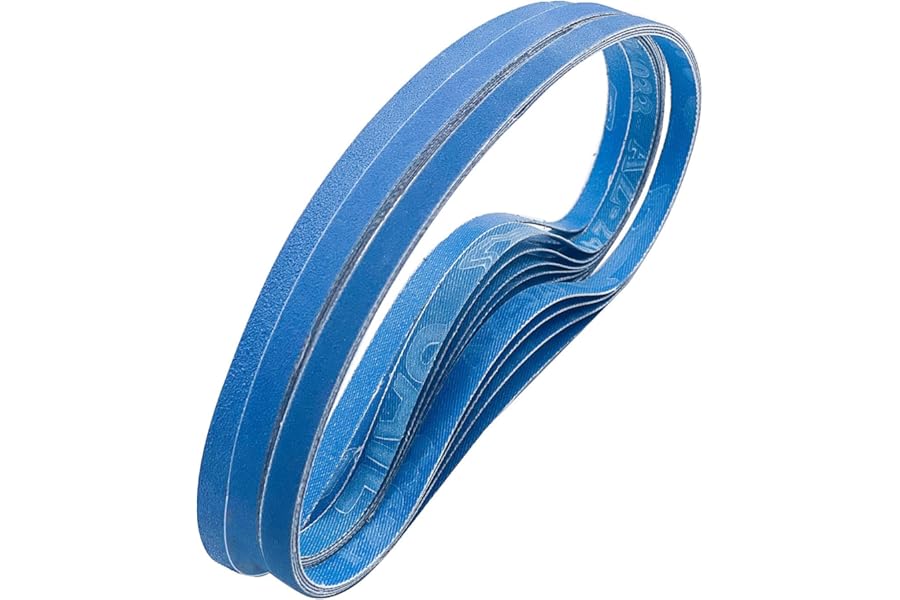 FEIHU 30 Piece Metal Sanding Belts 9X 533 mm, 5 Pieces Each (grit（60,80,100,120,240, 320) for Belt Sanders,Power File, Sharpening, Rust Removal