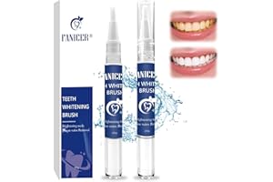NAILPRETTY Penna Sbiancante dei Denti, 2 Pezzi Penna Teeth Whitening Essence, Sbiancamento Dentale, Penna per lo Sbiancamento dei Denti, Sorriso Perfetto in 30 Secondi